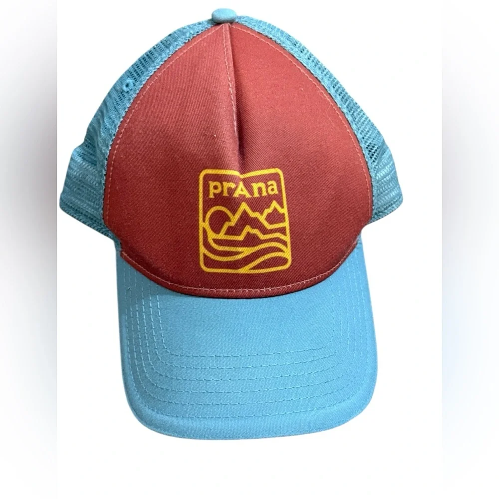 prAna Trucker Hat Logo‎ Graphic Mesh Back Outdoor Cap Snapback